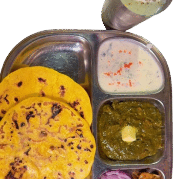 Saag and makki di roti